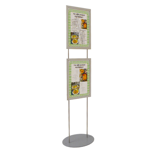 2x A3 snap frame on stand single-sided mounted portrait